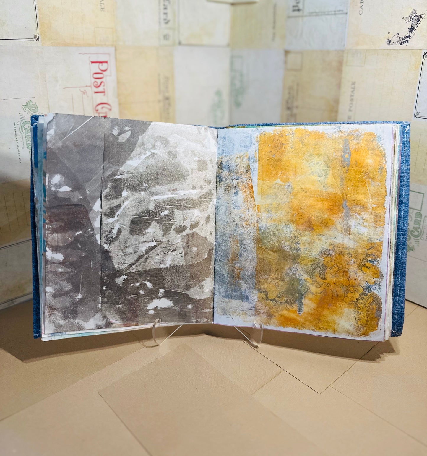 Gelli-Print Paper Junk Journal