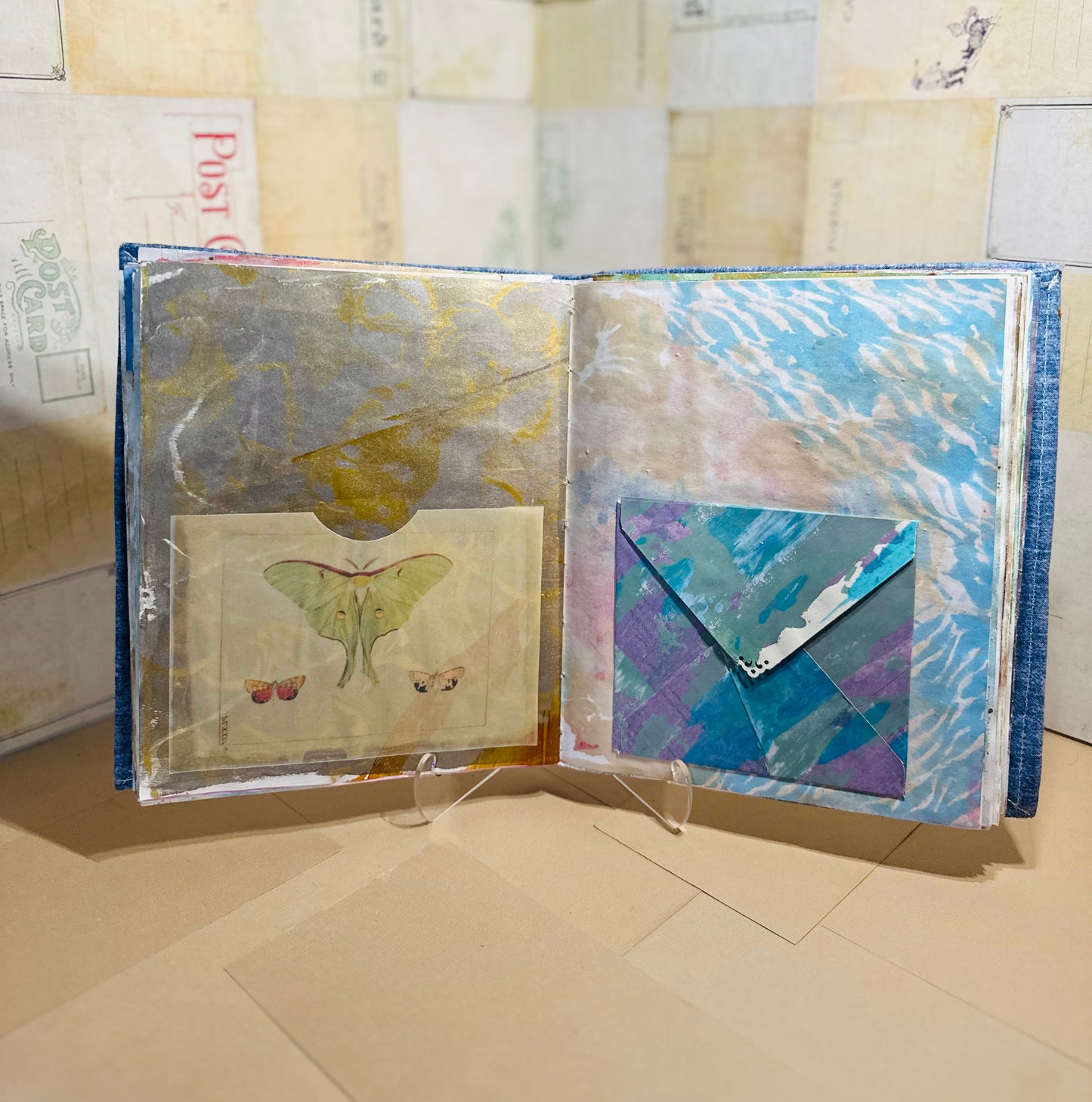 Gelli-Print Paper Junk Journal