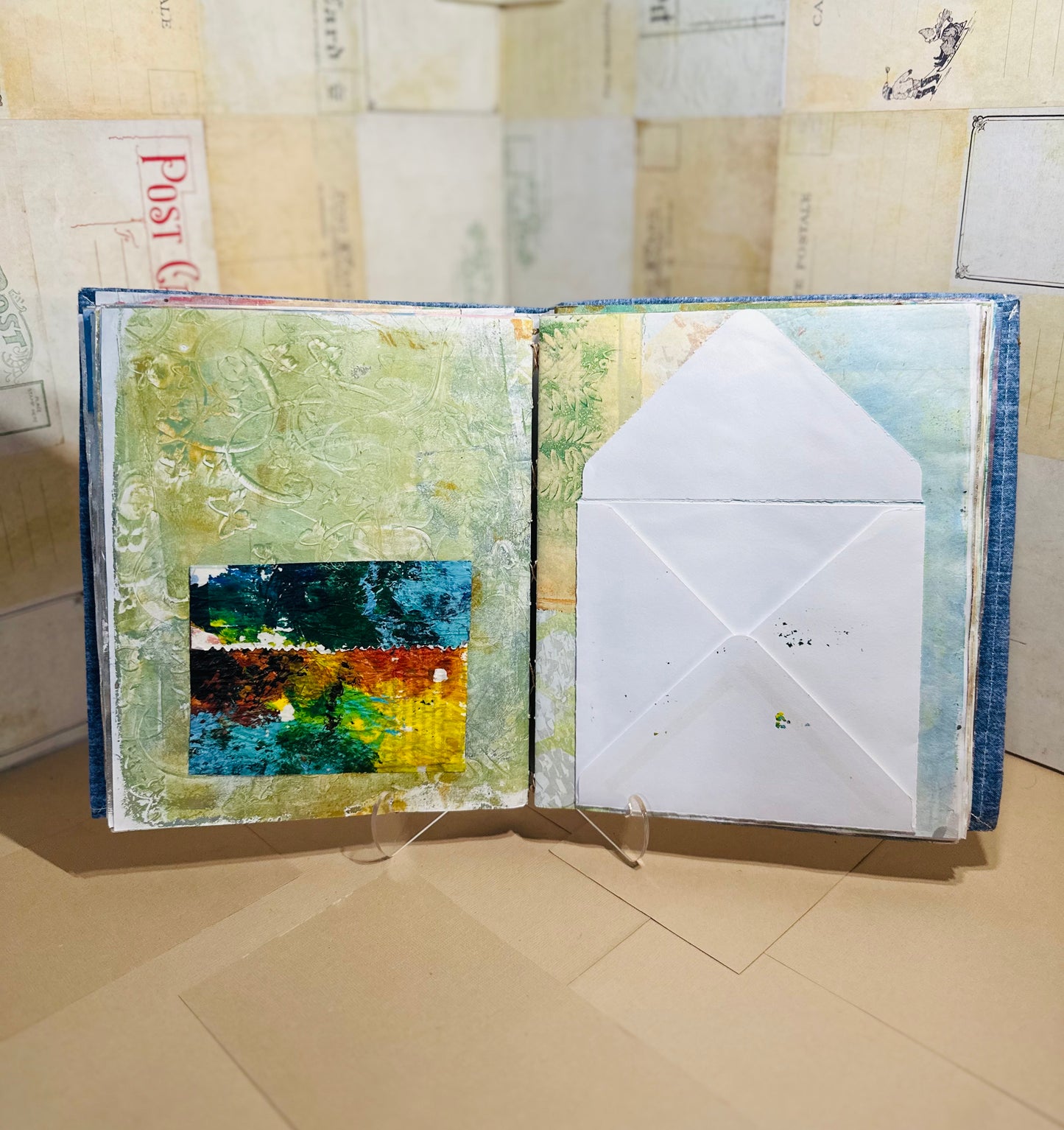 Gelli-Print Paper Junk Journal