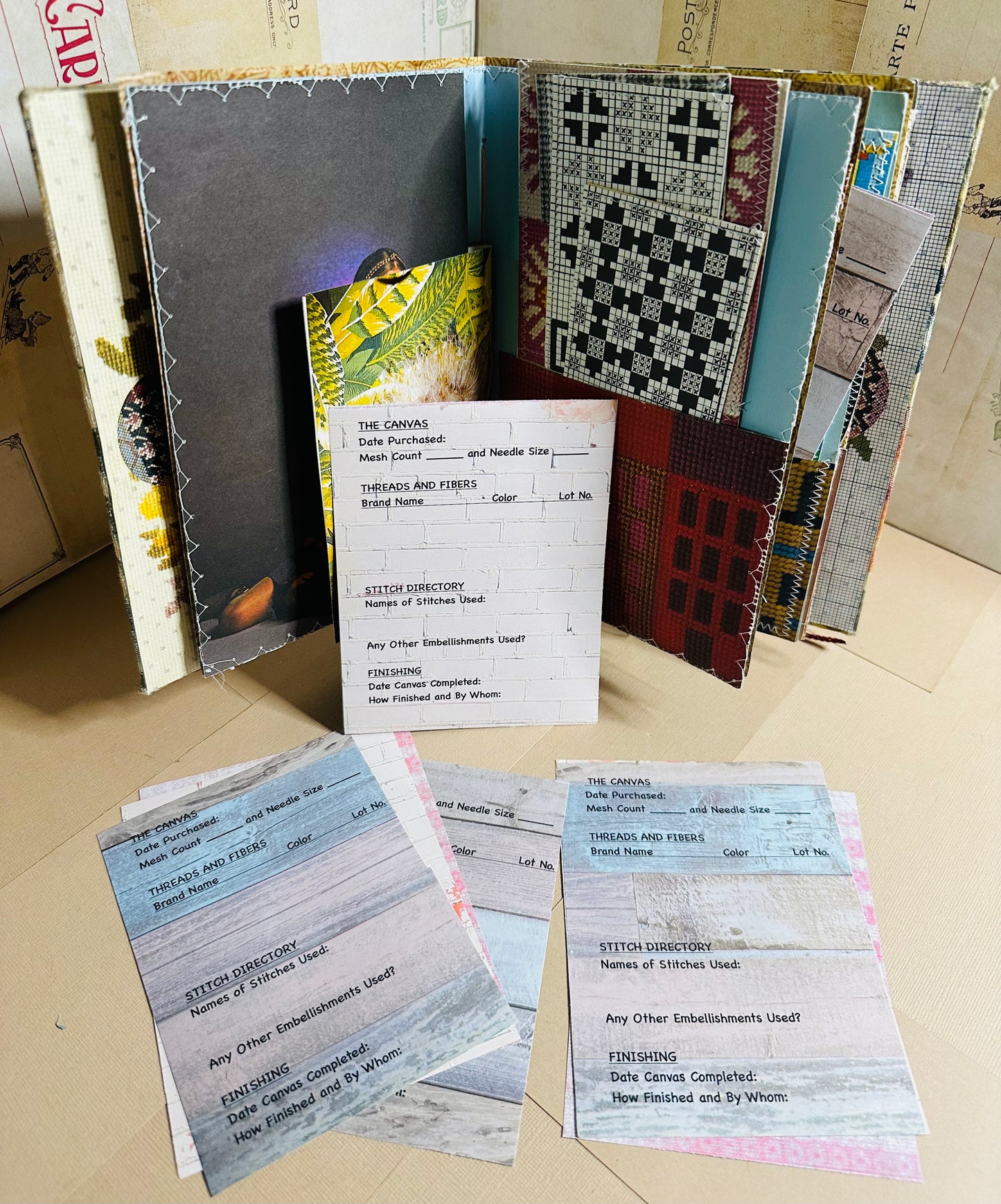 NeedlePoint Up-Cycled Journal