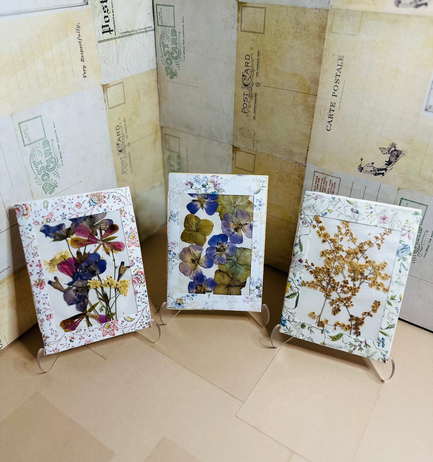 Dried Flower Specimen Booklet/Mini Journal Trio Set