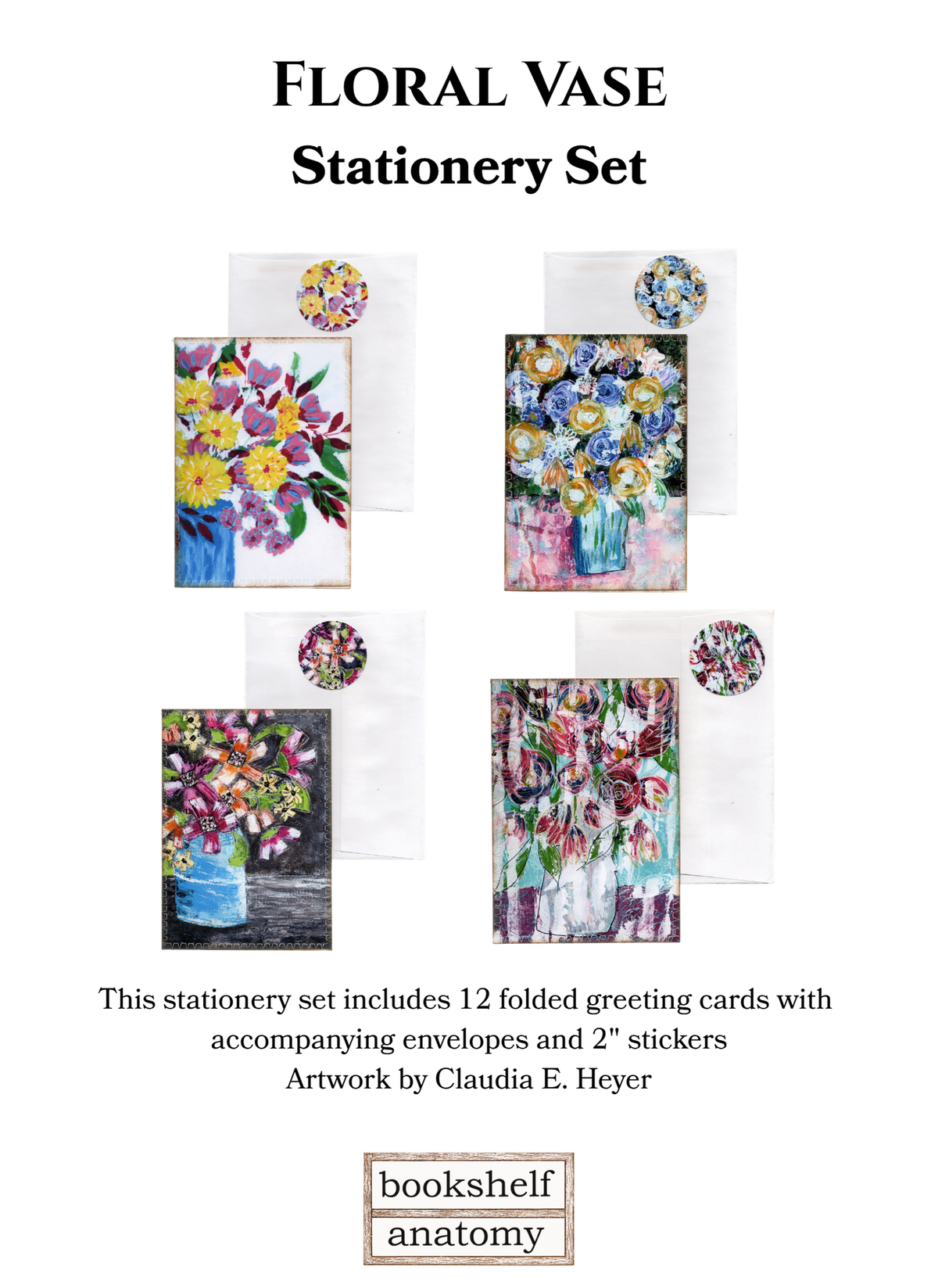 Floral Vase Stationery Set