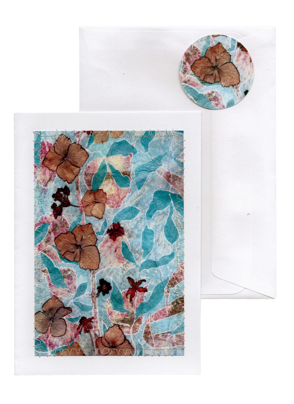 Dried Pressed Flower Stationery Set