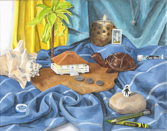 Relaxing on a Tropical Island Oil Painting