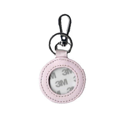 Round Leather Key Fob