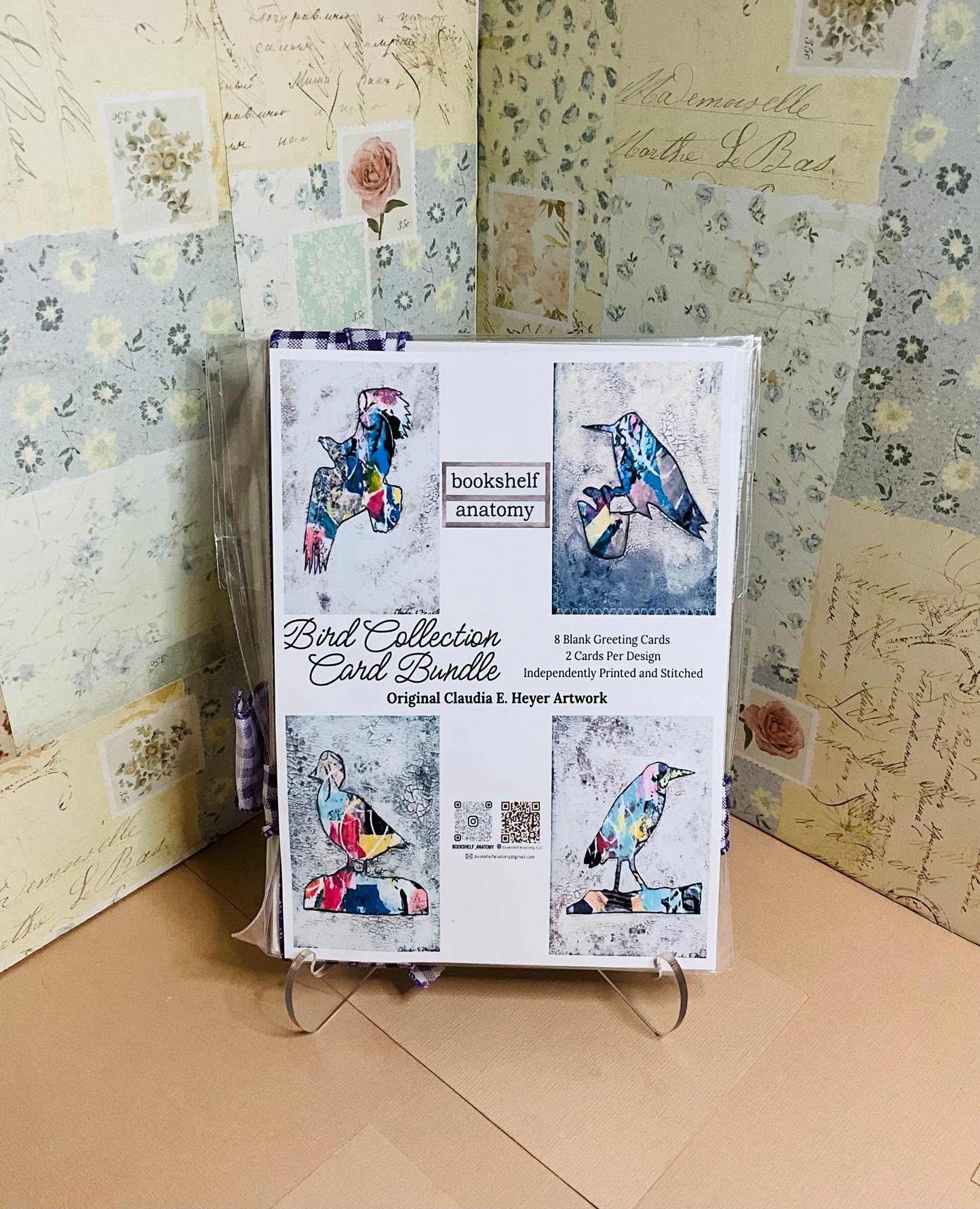 Blank Greeting Card Bundle, Bird Collection