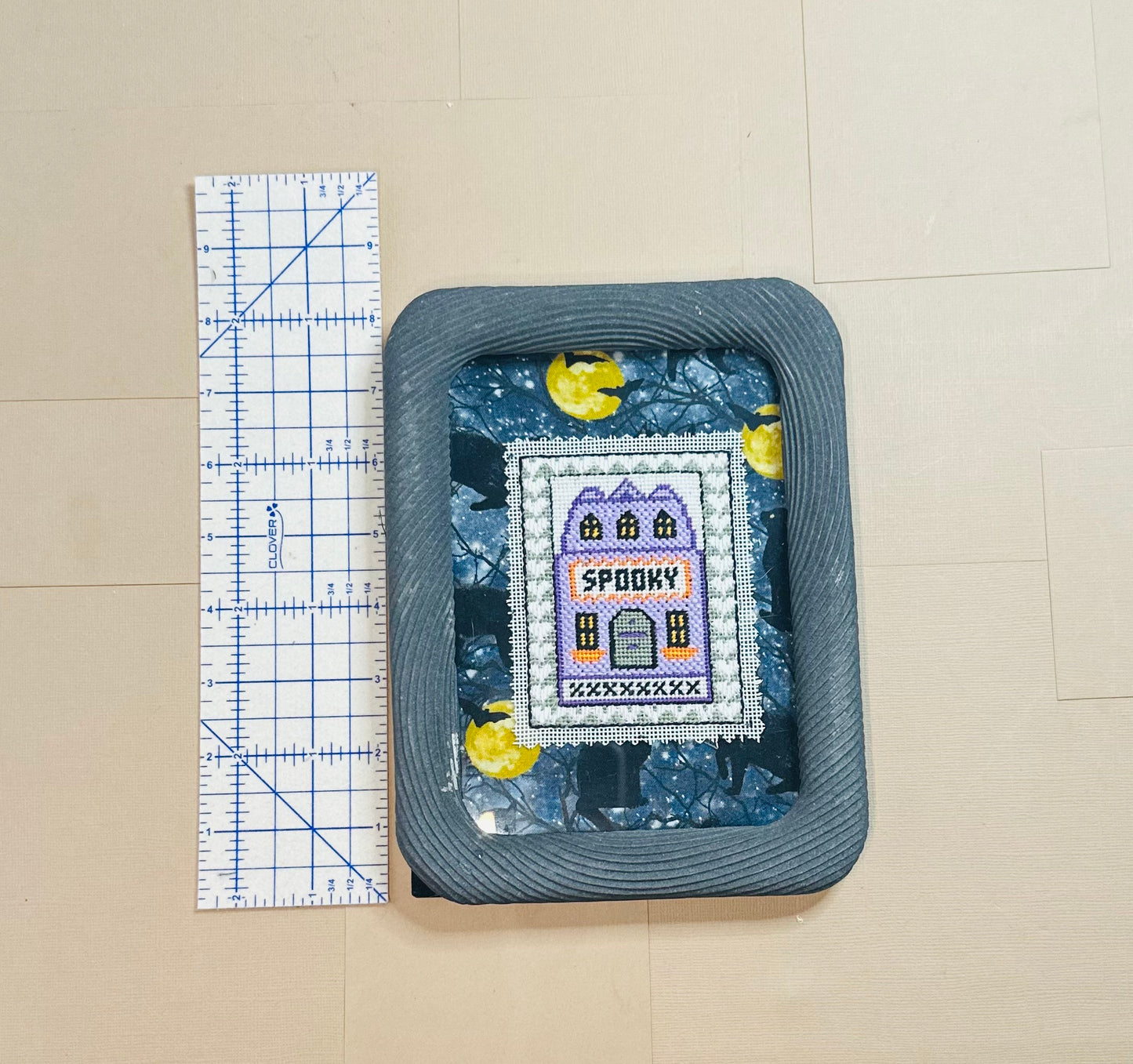 Spooky Needlepoint Frame