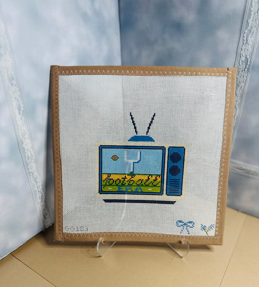 Retro TV Football Era - Gingham Stitchery