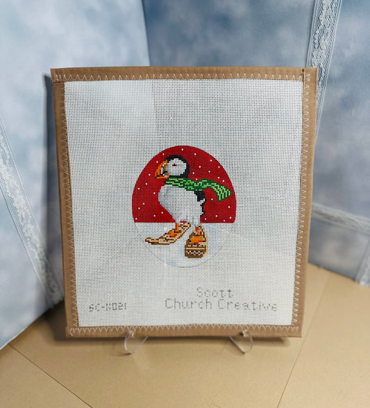 Puffin with Snowshoes - Scott Church Creative