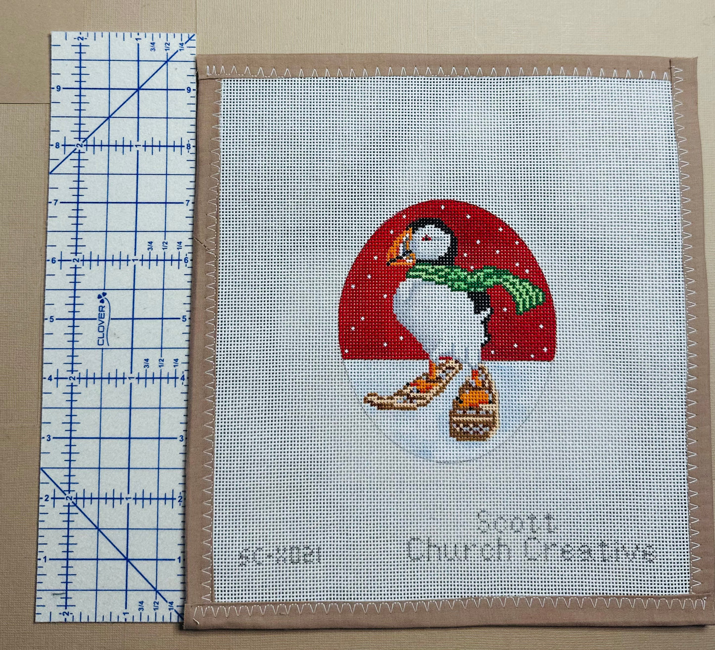 Puffin with Snowshoes - Scott Church Creative