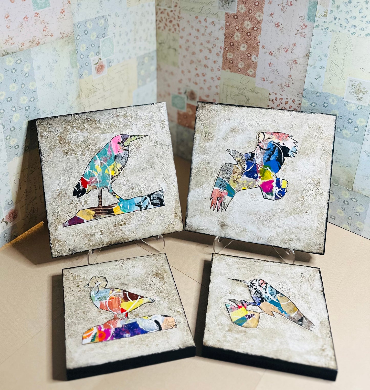 Claudia Heyer Mixed Media Art: Birds Collection