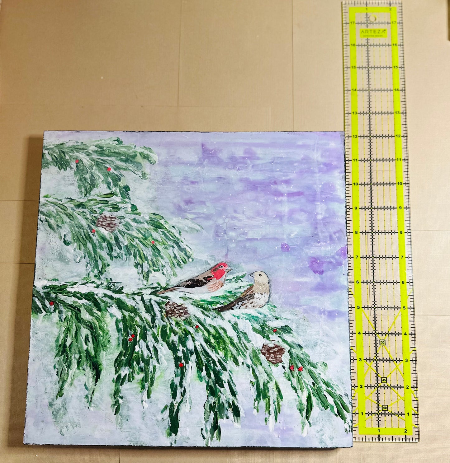 Claudia Heyer Mixed Media Art: Winter Landscape Collection