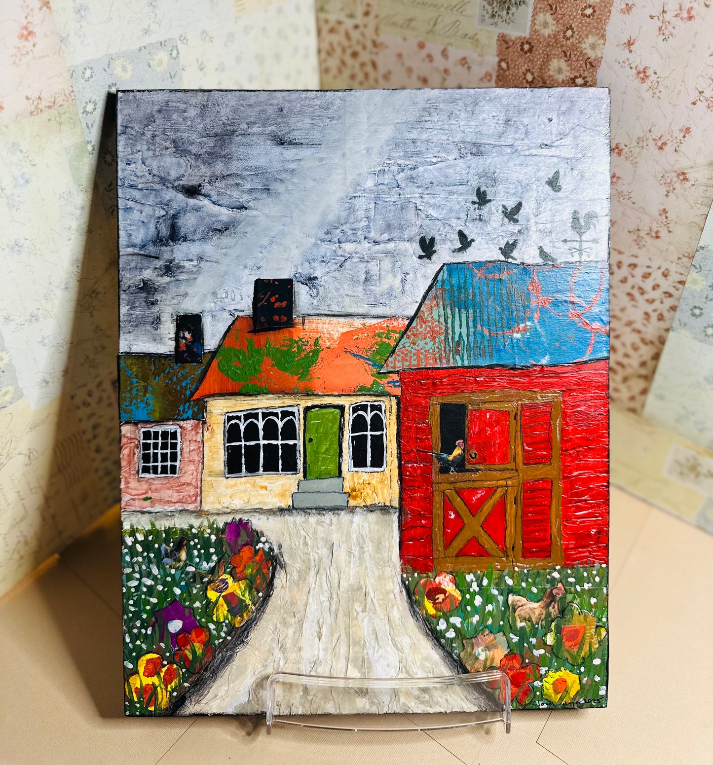 Claudia Heyer Mixed Media Art: Garden Door Collection