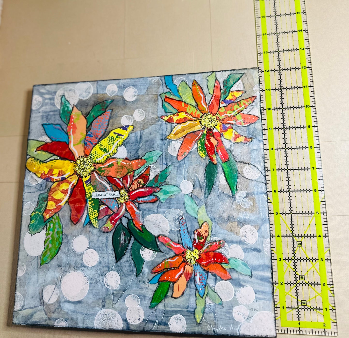 Claudia Heyer Mixed Media Art: Peace as a Practice Collection