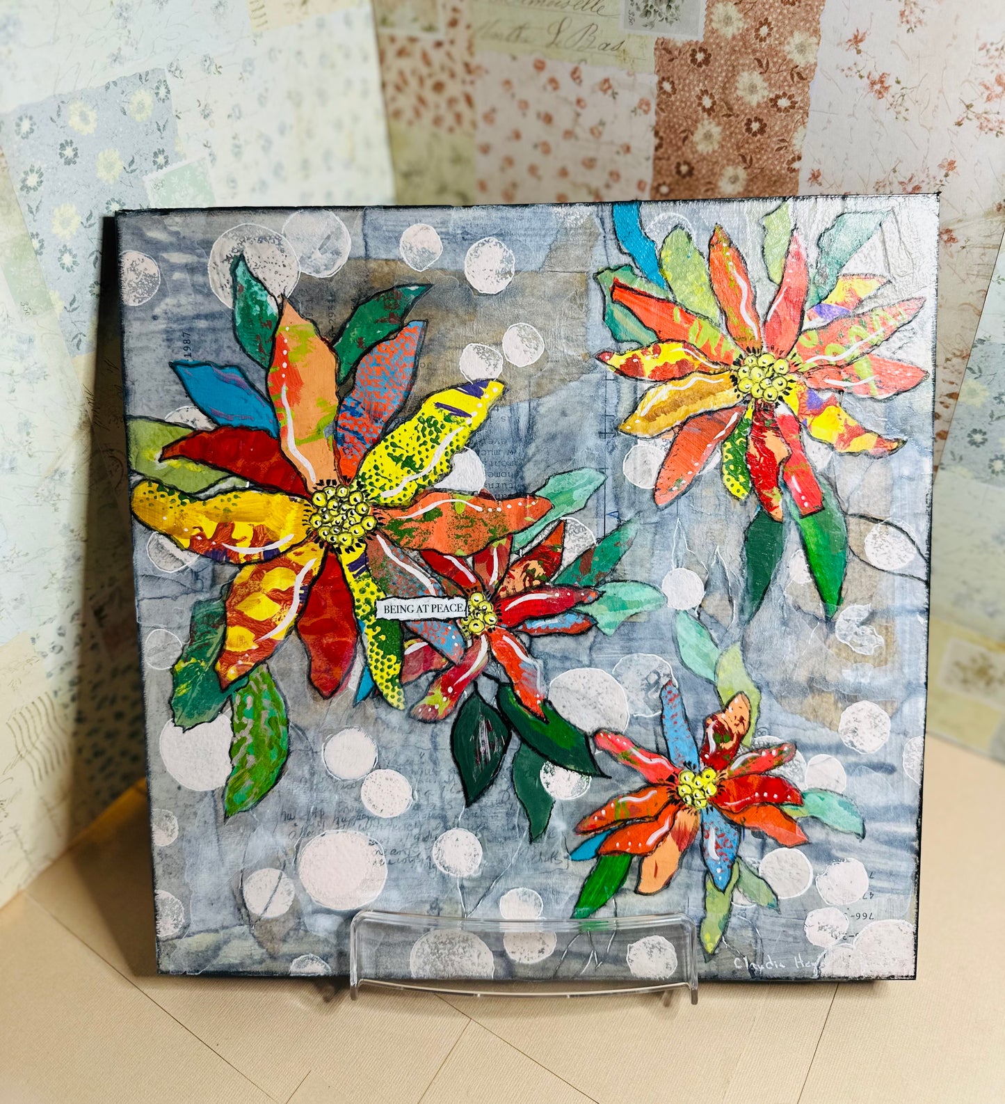 Claudia Heyer Mixed Media Art: Peace as a Practice Collection