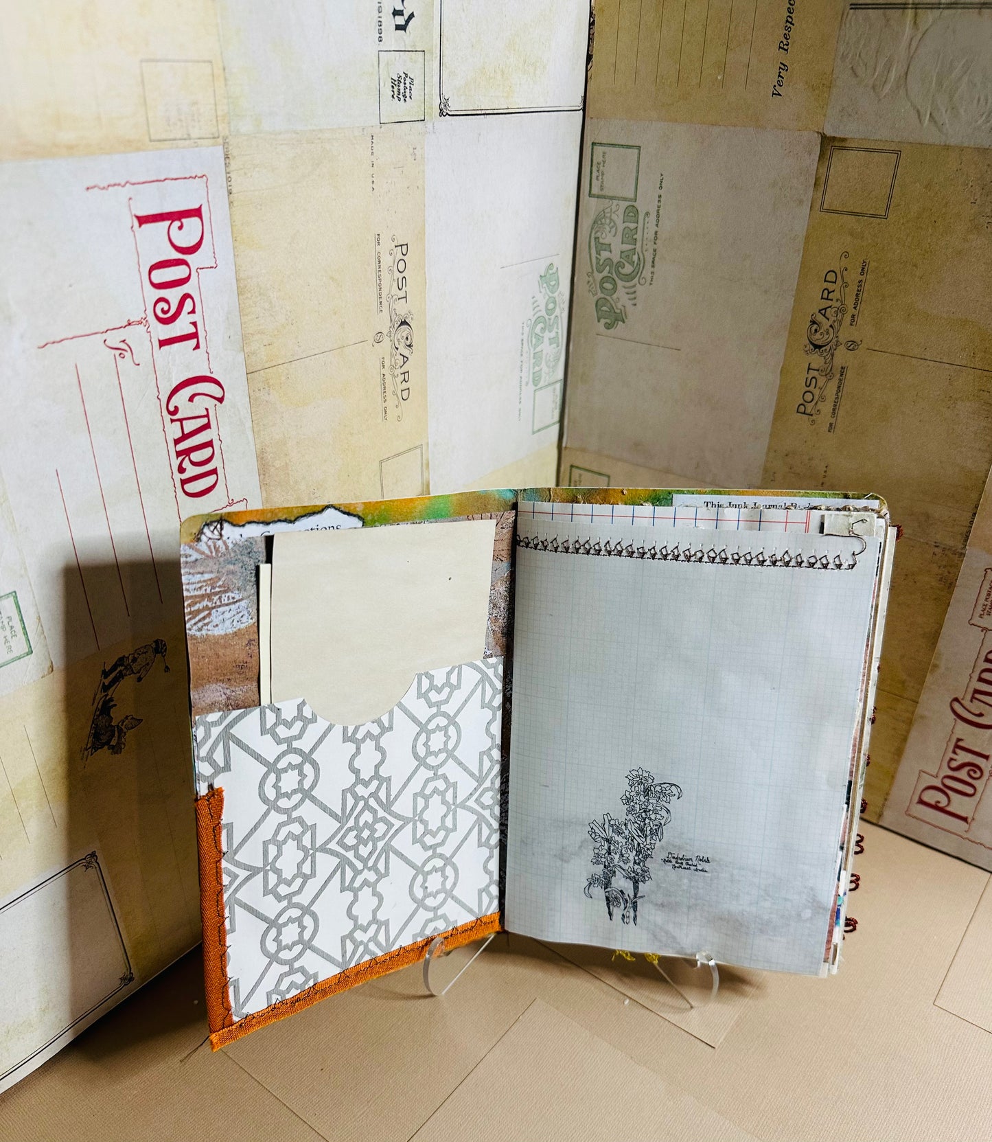 Travel Junk Journal with Book Sleeve