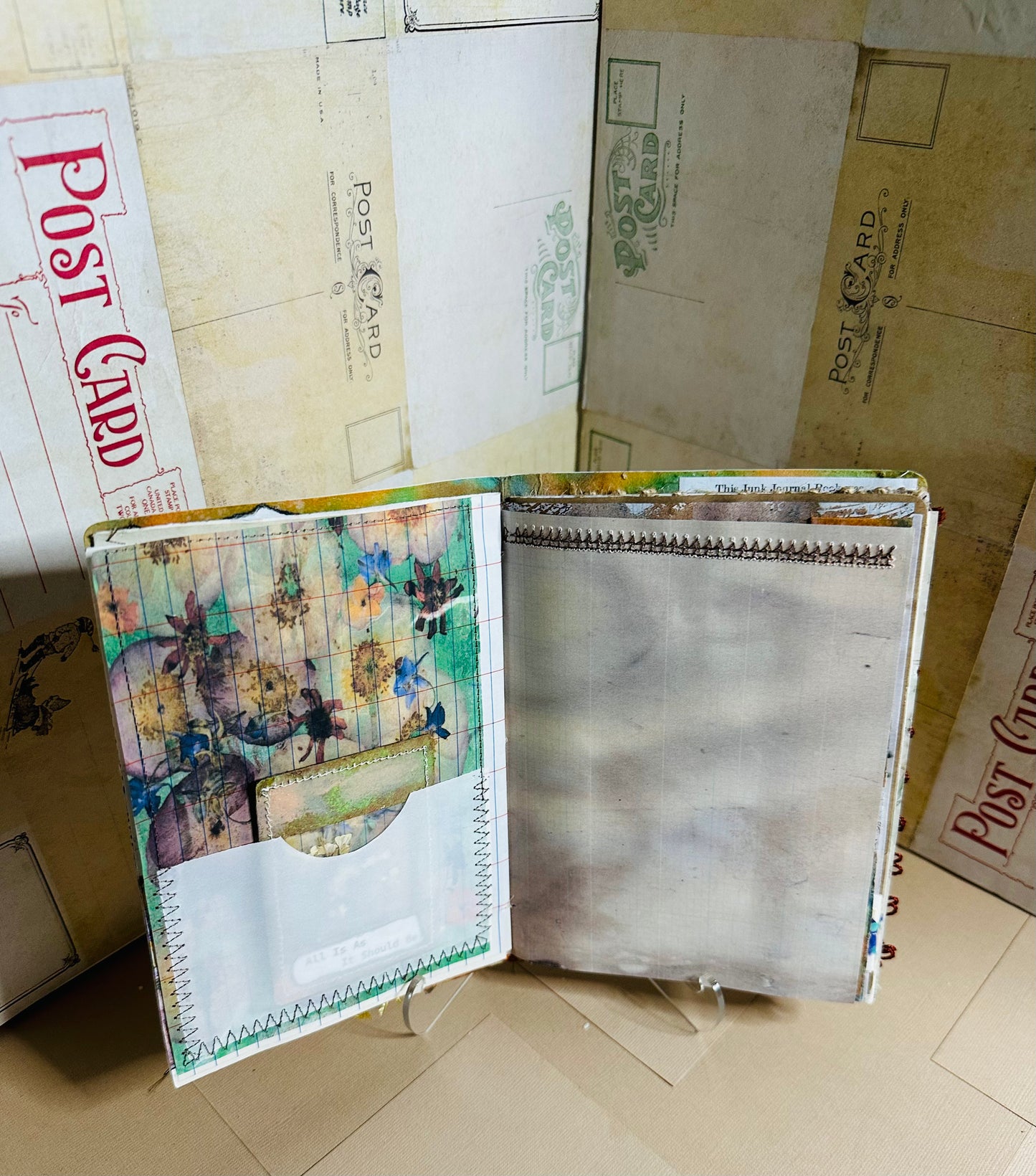 Travel Junk Journal with Book Sleeve