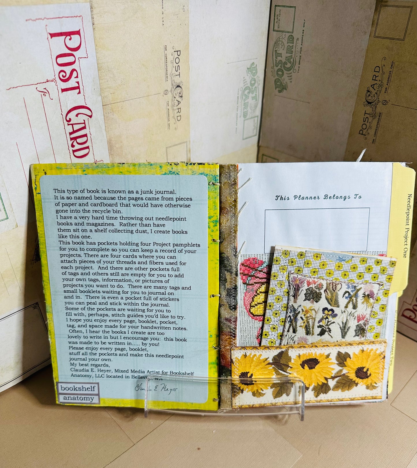 NeedlePoint Up-Cycled Journal