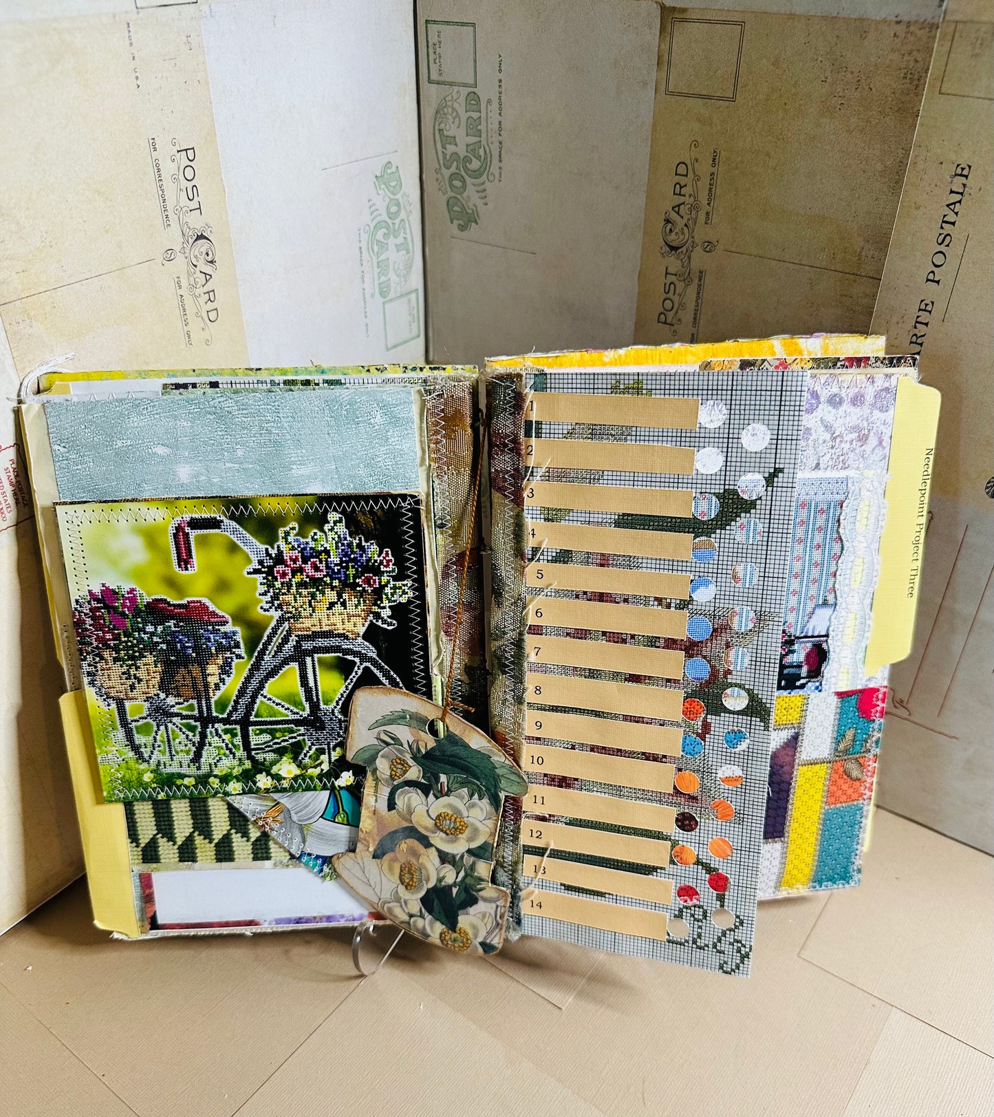 NeedlePoint Up-Cycled Journal