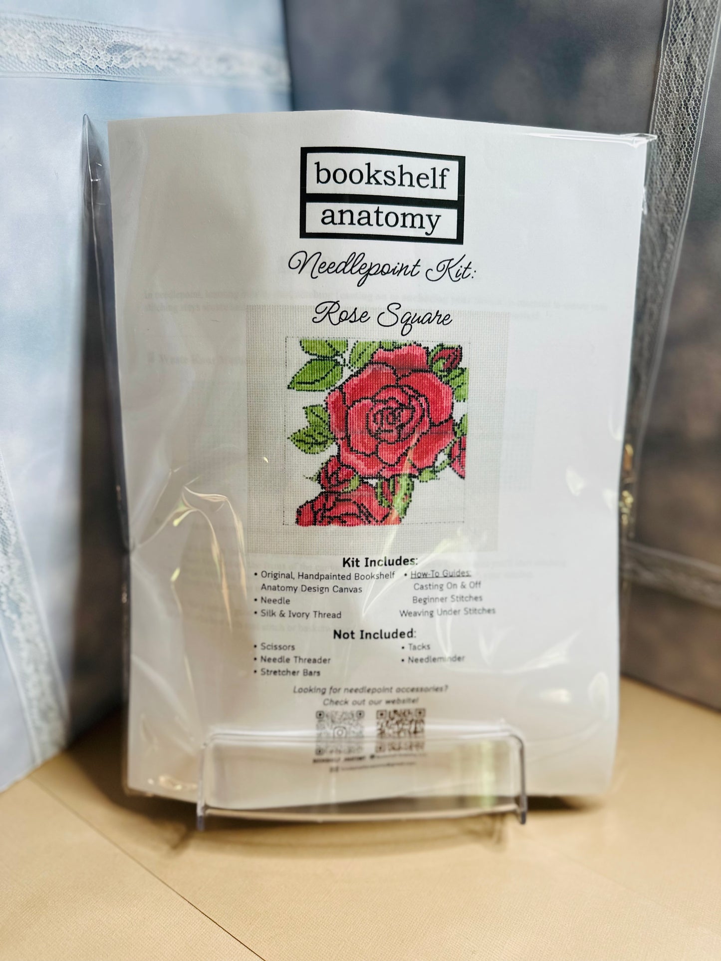 Bookshelf Anatomy Designs Needlepoint Kits