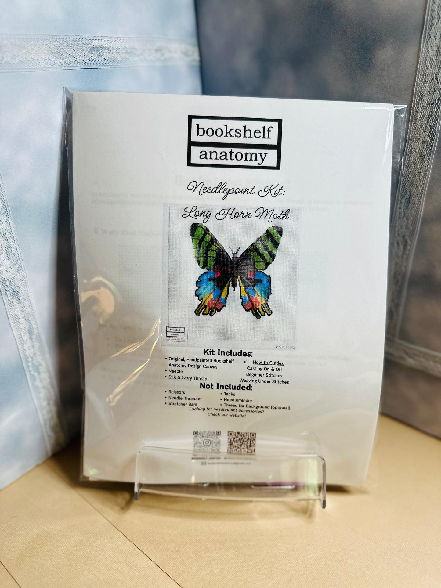 Bookshelf Anatomy Designs Needlepoint Kits