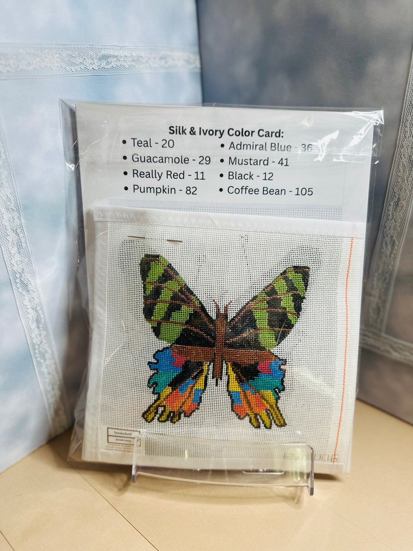 Bookshelf Anatomy Designs Needlepoint Kits