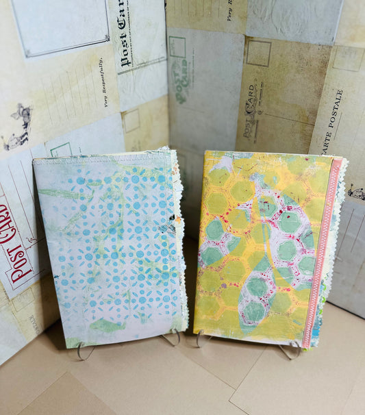 Gelli-Printed Signature Pages for Junk/Art Journal
