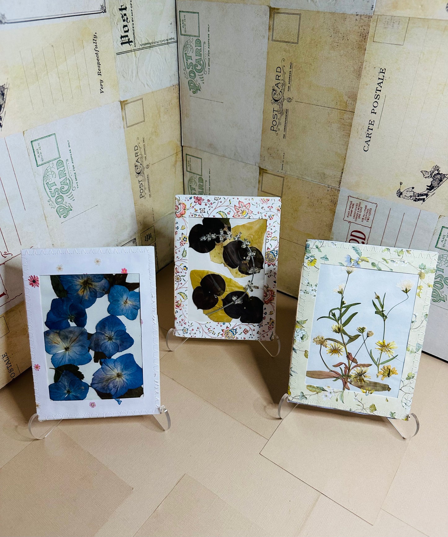 Dried Flower Specimen Booklet/Mini Journal Trio Set