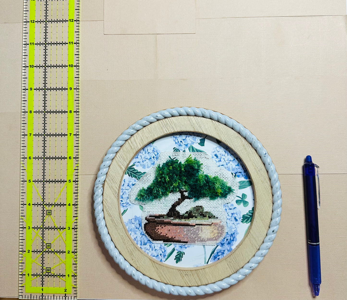 Bad Bitch Bonsai Needlepoint Frame