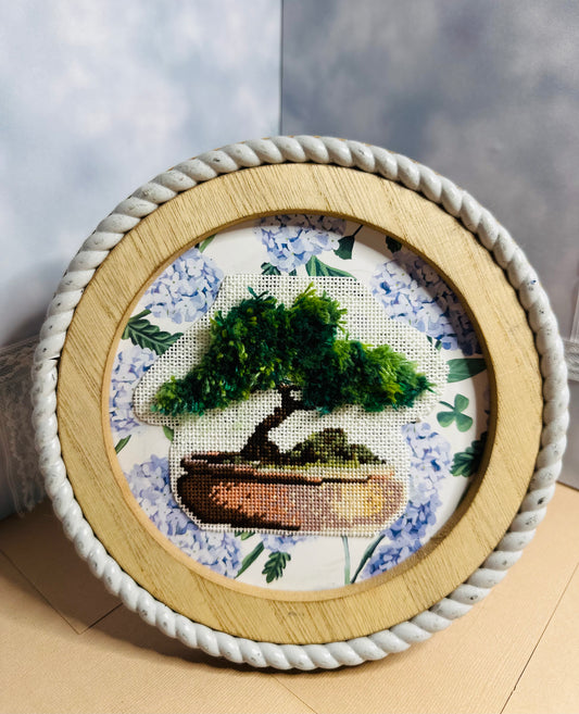 Bad Bitch Bonsai Needlepoint Frame