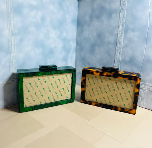 Self Finishing Acrylic Box Clutch