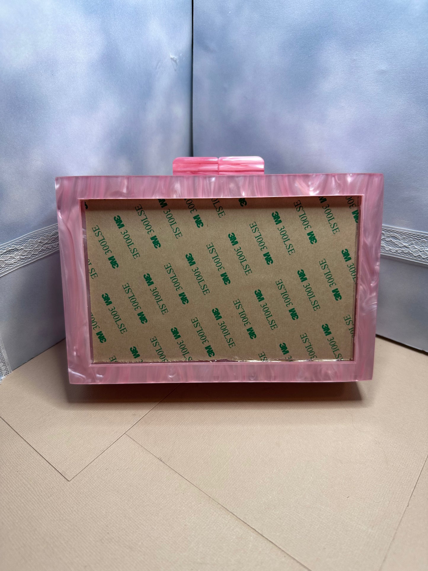 Self Finishing Acrylic Box Clutch