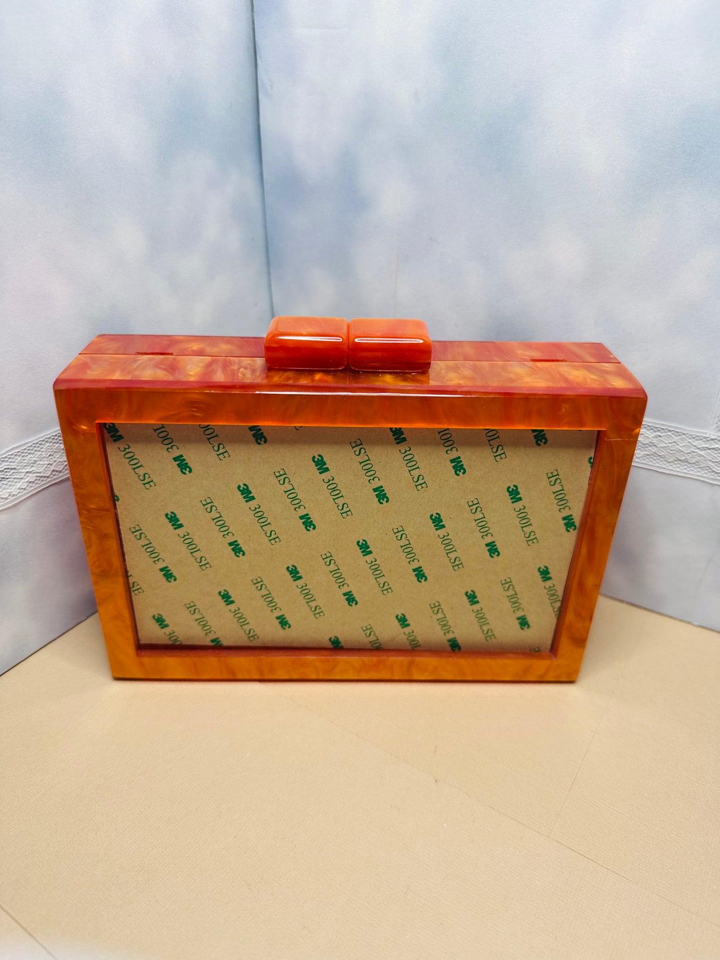 Self Finishing Acrylic Box Clutch