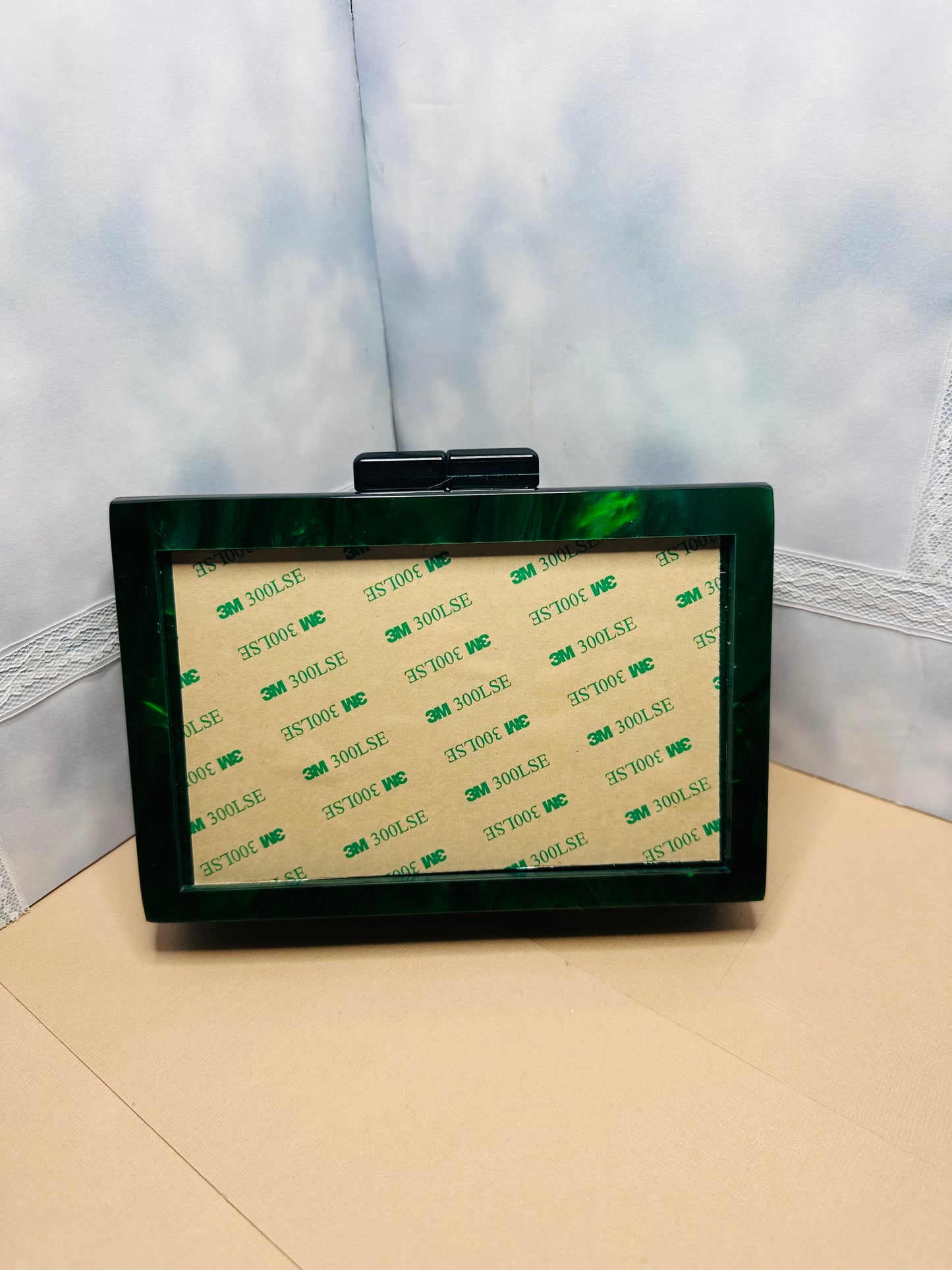 Self Finishing Acrylic Box Clutch