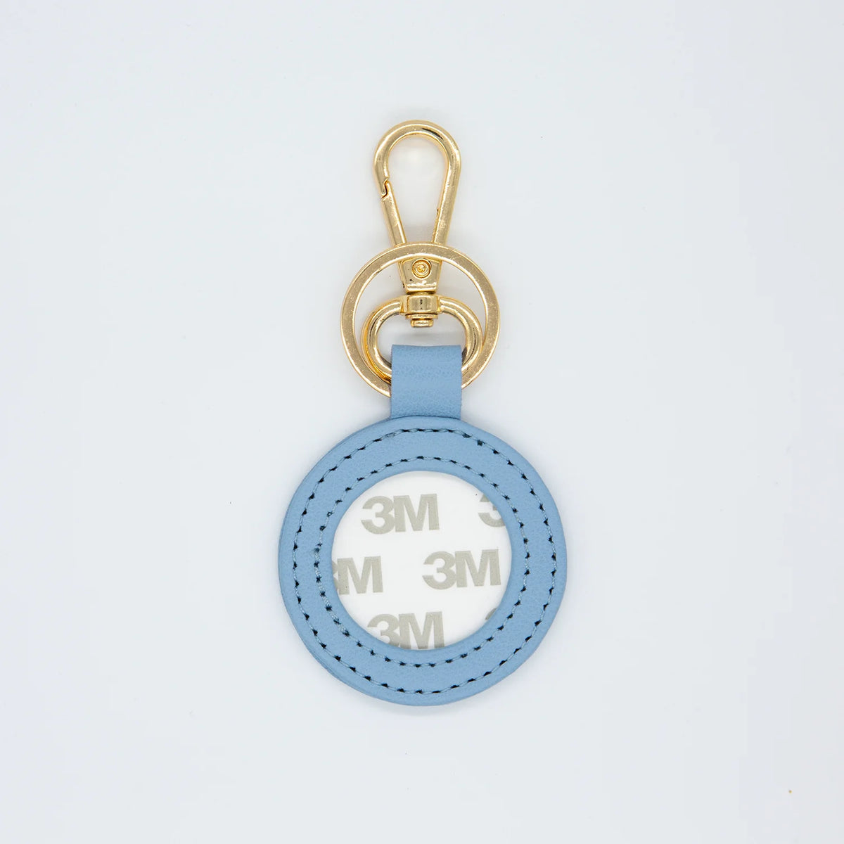 Round Leather Key Fob