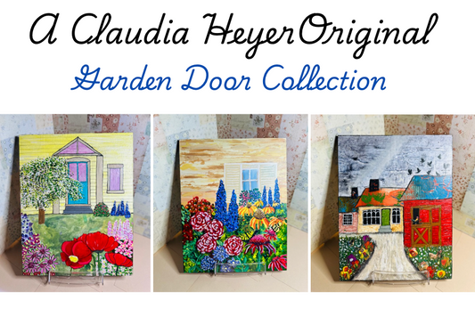 Claudia Heyer Mixed Media Art: Garden Door Collection