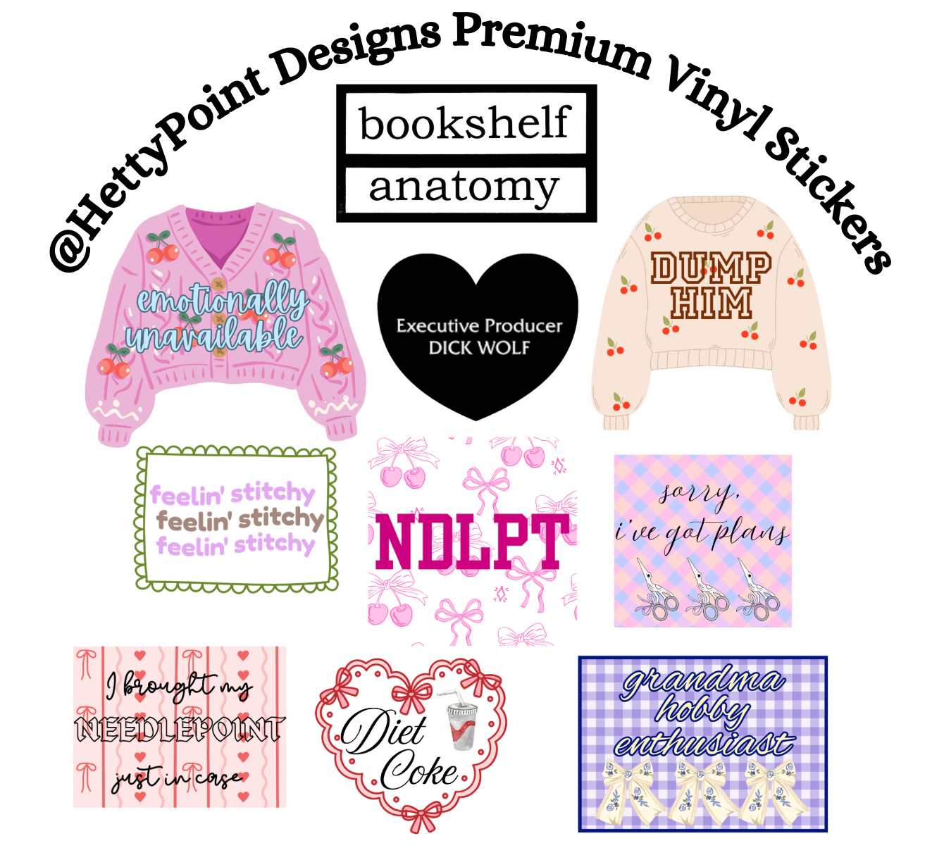 HettyPoint Designs Premium Stickers