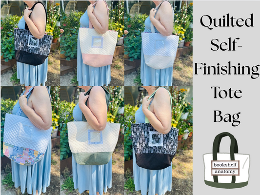 Quilted Self Finishing Tote Bag