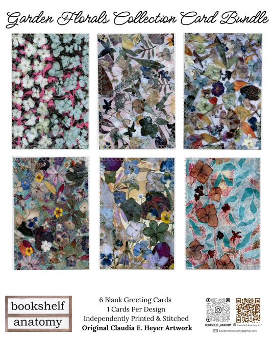 Blank Greeting Card Bundle, Garden Florals Collection