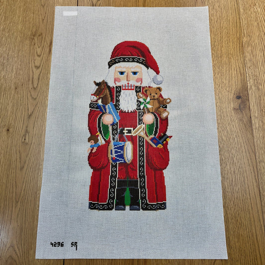 Santa and Pockets of Toys Nutcracker 18" Stand-Up SR4296
