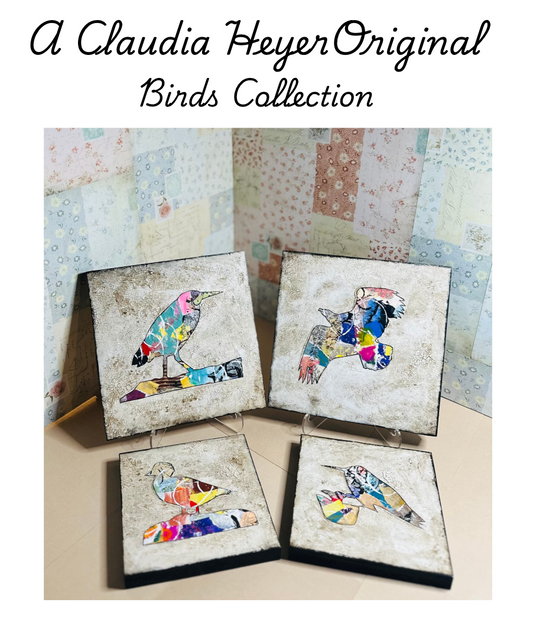 Claudia Heyer Mixed Media Art: Birds Collection