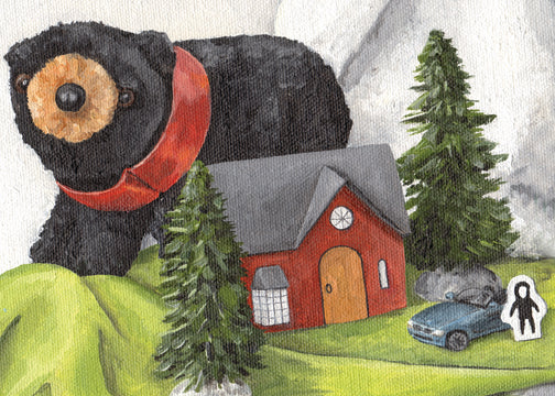 Taking the Car to the Country Estate Oil Painting