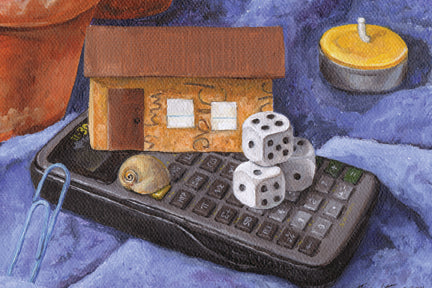 Investigating the Backyard Oil Painting