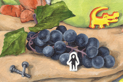 Touring a Desert Winery Oil Painting