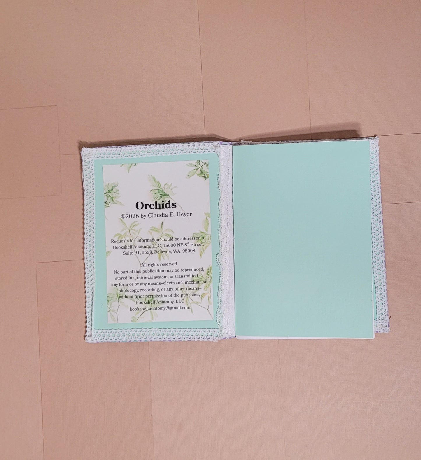 Mixed Media Book of Orchids by Claudia E. Heyer
