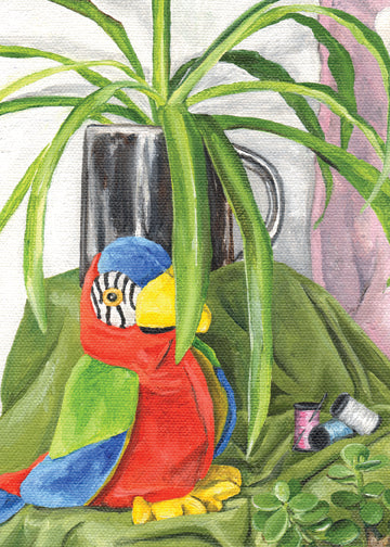 Rafting in the Rainforest Oil Painting