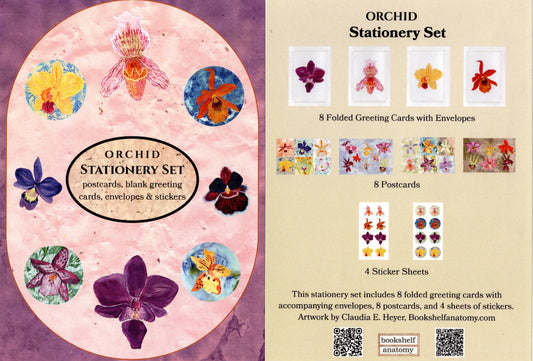 Orchid Stationery Card Set